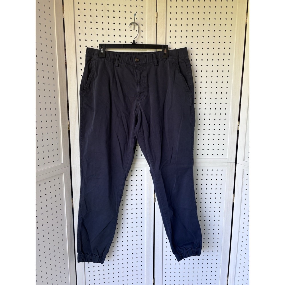 Bear Bottom Pants Men's XL 30" Chino Khaki Jogger Cotton Stretch Navy Blue